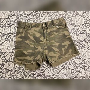 Camo Short Shorts